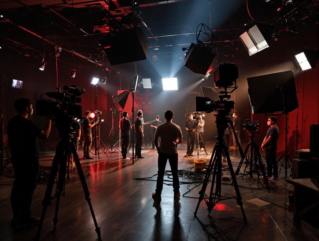 大尺度电影制作现场